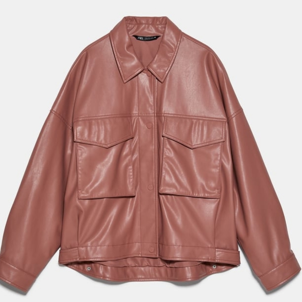 Faux leather jacket
